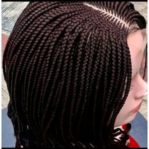 Fashion Classic Closure braided short wig