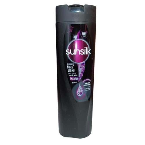 Sunsilk Stunning Black & Shine Shampoo With Amla, Pearl Protein & Vitamin E. Strengthens, Shines, Cleans, Revives, Prevents dullness & damage, Dandruffs, and restores a healthy lustrous look.
