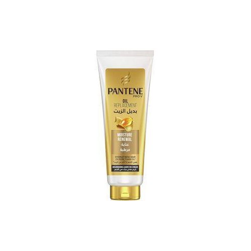 Pantene PRO-V Oil Replacement Moisture Renewal, Strengthens Hair 2X more than Oil, Nourishing Leave-On Cream-350 ml with Free Wash Gloves.