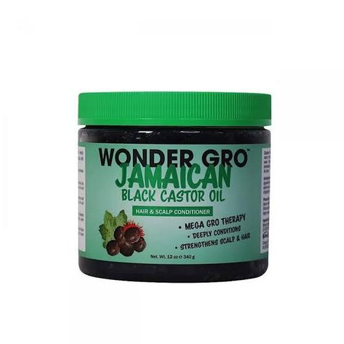 Wonder Gro JAMAICAN BLACK CASTOR OIL- 340g.