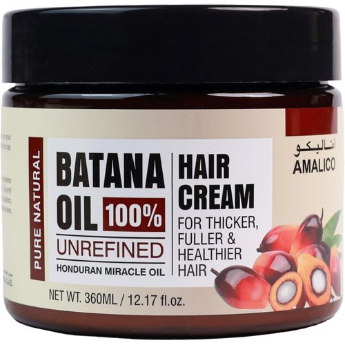 AMALICO UNREFINED HAIR CREAM with 100%Raw BATANA OIL Packed with essential fatty acids, vitamins, and antioxidants