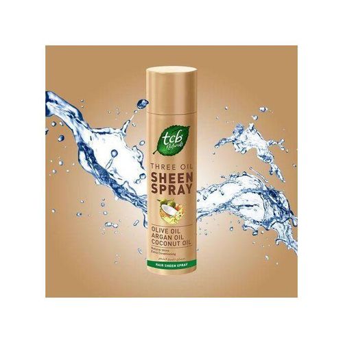 TCB Naturals Sheen Spray Three Oil Olive Argan Coconut Oil Condition Shne