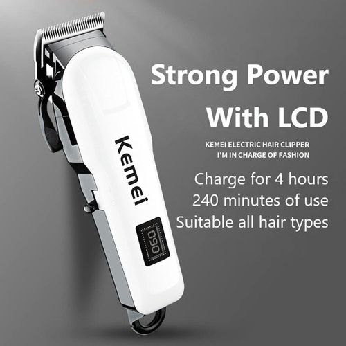 Kemei Professional Electric Hair Shaving Clipper Machine-Rechargeable