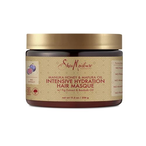 Shea Moisture Intensive Hydration Hair Masque Manuka Honey & Mafura Oil For Dry, Damaged Hair Deep Conditioning Hair Treatment 11.5 oz.