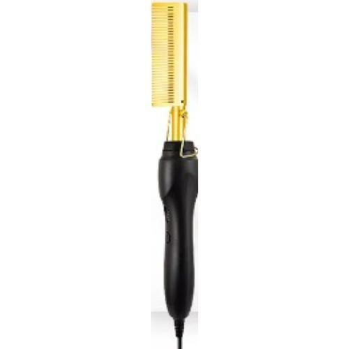 Electric hot Comb Hair Straightening Comb Curling Iron for Natural Black Hair Wigs Pressing Combs with Lace Glue Hair Wax Stick Edge Control Set