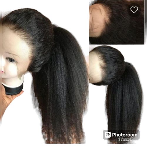 Kinky straight t-part wig