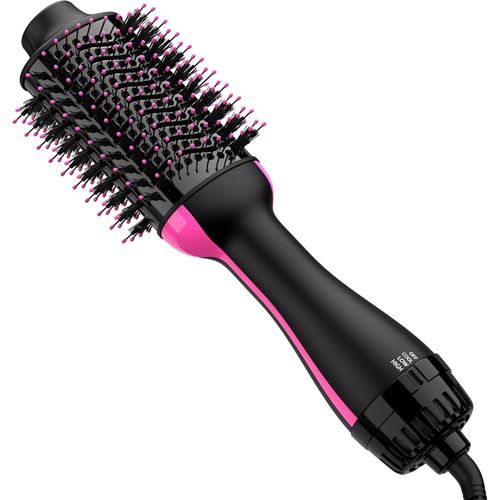 Hair Dryer Brush Blow Dryer in One, 3 in 1 Hair Dryer and Styler Volumizer with Negative Ion Anti-frizz Ceramic Titanium Barrel Hot Air Hair Straightener Brush