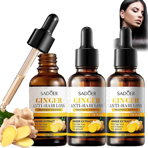 SADOER Ginger Anti-Hair Loss Oil and Essence Set (3pcs)