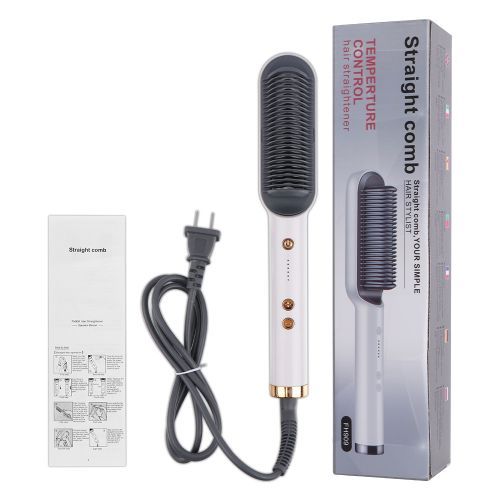 2 In 1 Curler Hair Straightener Comb Hair Brush