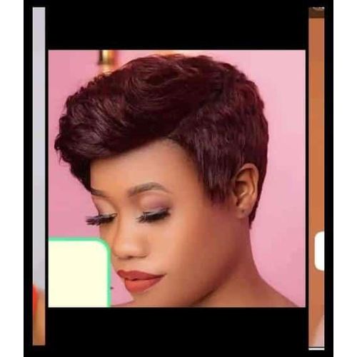 Fashion Classic Pixie Human Glue Wig