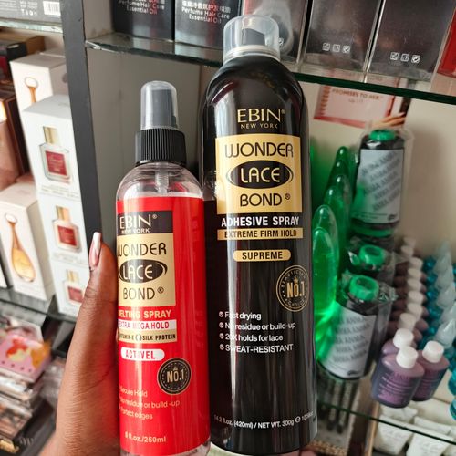 Ebin Wonder Lace Bond Adhesive Spray + FREE Ebin Lace Melting Spray