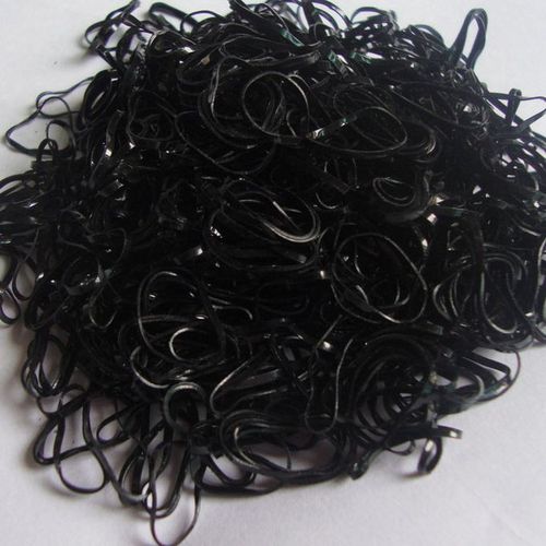 300pcs Rubberband Hairband Ties Plaits-black