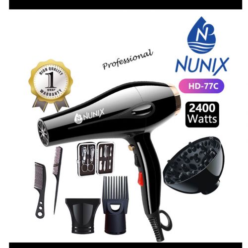 Nunix 2400Watts Hair Blow Drier Straightener