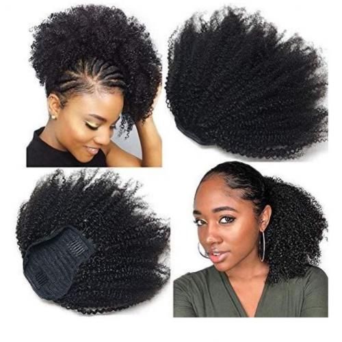Afro Kinky Curly Puff Ponytail Extensions + FREE GIFT