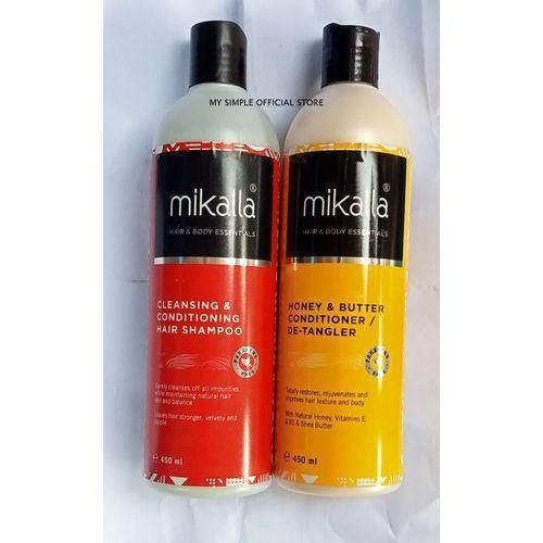 Mikalla Hair Shampoo 450ml + Honey & Butter Conditioner 450ml