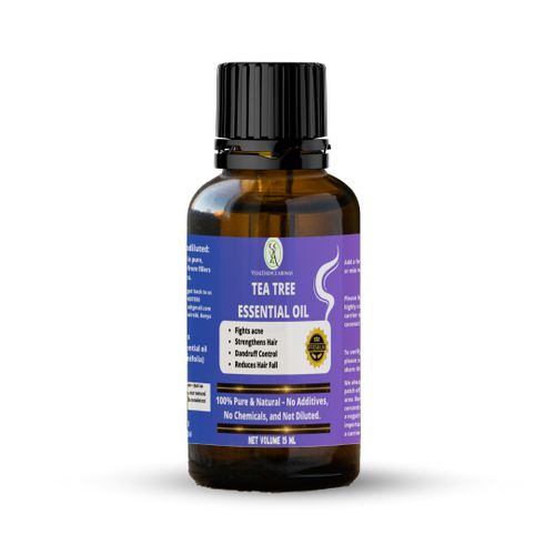 VitalEssence Aromas Tea Tree Essential Oil - 100% Pure, Undiluted, Therapeutic Grade, Aromatherapy Diffuser ,Acne,Dandruff,Fungi