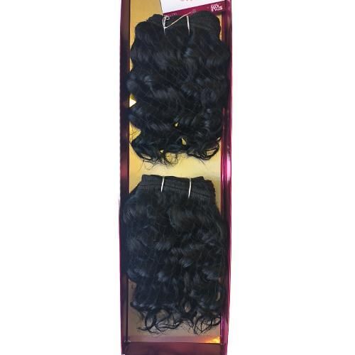 Fashion Idol For Women STYLE ICON Nature Curly Hair Bundle HH NATURE CUTEST CURL 8" color Black Human Nature Hair Extension 2 PCS In A Pack Hair Extension
