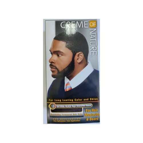 Creme Of Nature Men Hair Dye For Hair,Mustache & Beard/Natural Black