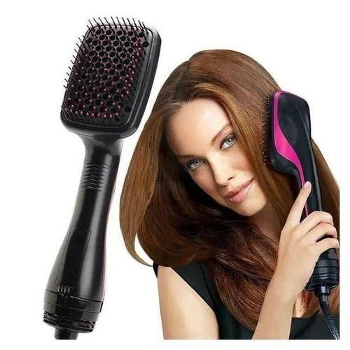 One-Step Hair Dryer and Styler. 1000W. Tangle Free Drying. Detangling And Straightener Brush For Salon-Quality Smooth, Straight Hair, More Shine And Less Frizz.