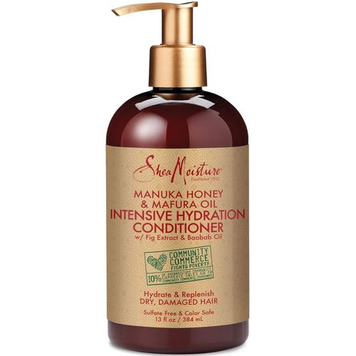 Shea Moisture Conditioner Intensive Hydration for Dry, Damaged Hair Manuka Honey and Mafura Oil to Nourish and Soften Hair 13 oz.