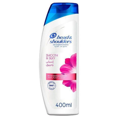 Head & Shoulders Smooth & Silky 400ml - Anti-Dandruff Shampoo, For All Hair Types