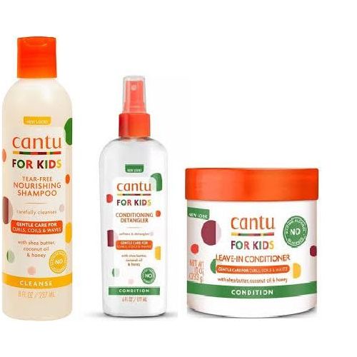Cantu Care For Kids Shampoo ,Detangler And Leave-in Conditioner