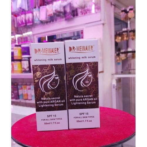 DR MEINAIER Whitening Milk Serum +Argan Oil SPF 15 Anti-aging Fade Spots