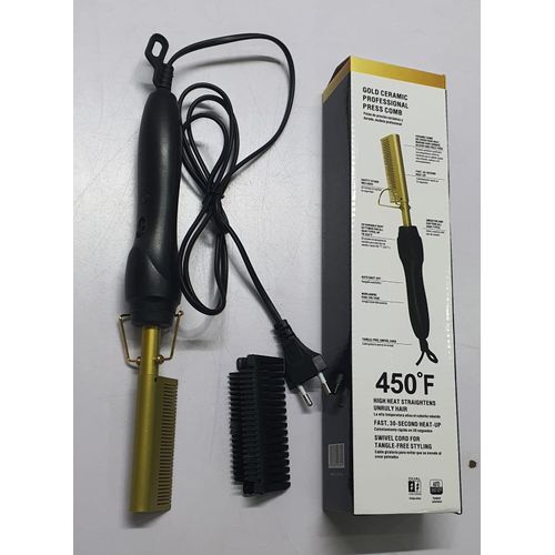 Electric Heat Comb Hair Straightener