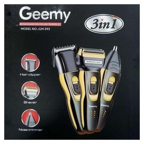 Geemy 3 in 1 Rechargeable Shaving Machine, Finishing Trimmers
