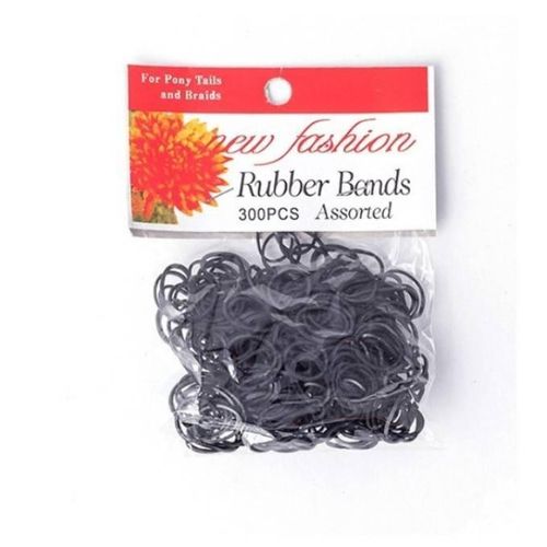 Black Rubber Bands 300 PCS