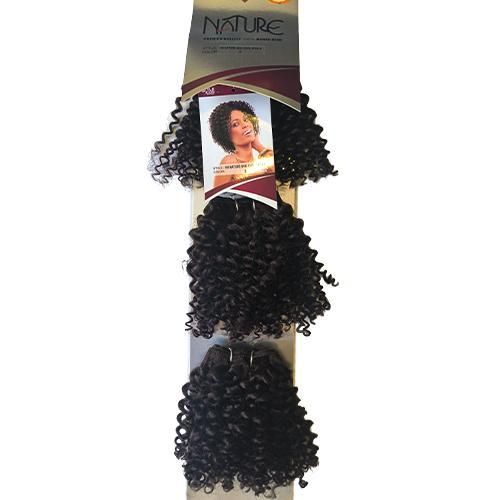 Fashion Idol Human STYLE ICON Nature Curly Hair Bundle HH NATURE MINI CURL 3PCS 8" color 2 Human Nature Hair Extension 3 PCS In A Pack Hair Extension For Women