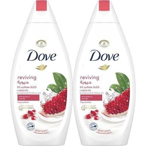 Dove 2pcs Reviving Pomegranate & Hibiscus Tea Shower Gel