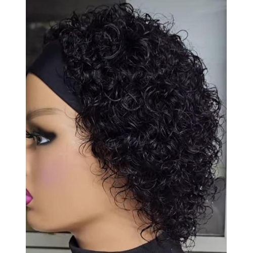 Fashion Classic Water curl human headband wig