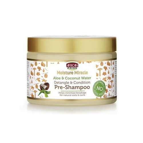 AFRICAN PRIDE Moisture Miracle Aloe & Coconut Water , Detangle & Condition Pre-shampoo