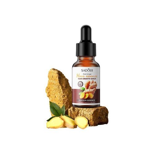 SADOER 2 Pcs Set Ginger Hair Growth Serum Essential Oil For Hair Loss Fast Hair Regrowth Moisturize & Nourishes Hair 30ml