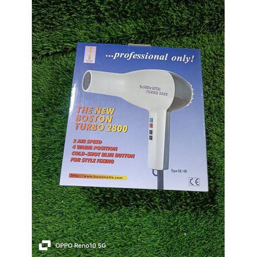 Bostonette Turbo 2800 Professional Hair Dryer – High-Performance Styling Tool