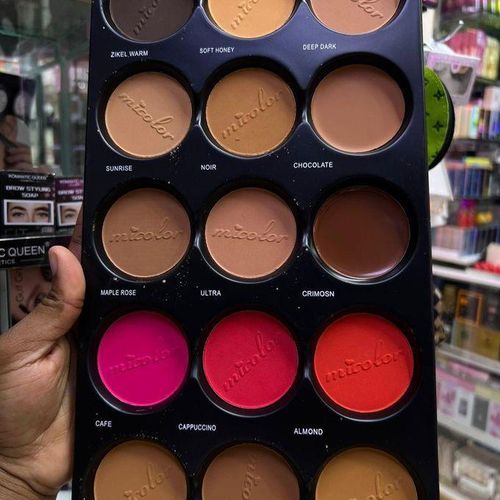 Micolor 15 In 1 Powder Blush Contour Bronzer Tropical Power Pallete