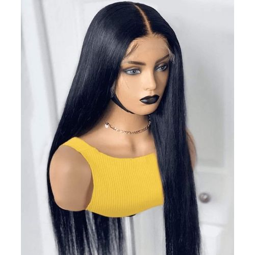 Wigs by Angy'z Place Long Straight Semi Human Wig