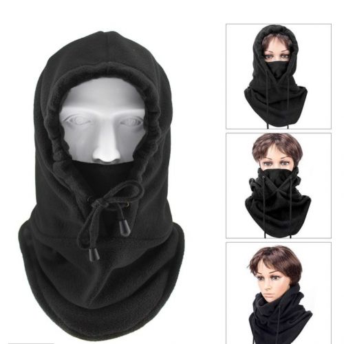 Motorcycle Outdoor Face Mask Neck Warmer Black