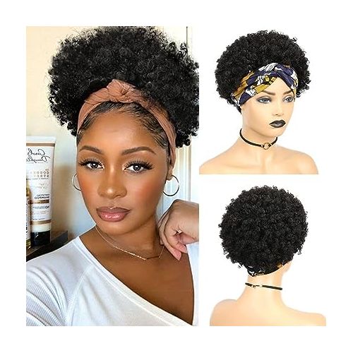 Afro Curly Headband Wig+ FREE GIFT