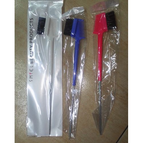 3 In 1 Edge Brush With Rat Tail - Double Sided Control Hair Comb