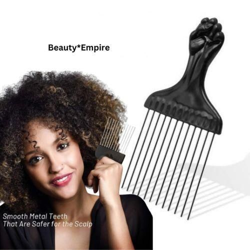 3pcs WT Metal Afro Comb Afro Pick Tool - Wide Toothed Comb