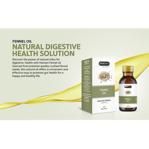 Hemani Fennel Oil-100% Pure & Natural for Digestive,Skin and Oral Health.