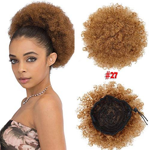 Baruk Afro Hair Bun_Brown Colour #27+ FREE Gift Inside!!!