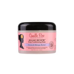 Camille Rose Deep Conditioning Hair Mask- with Peppermint, Blue Green Algae & Mango Butter, to Strengthen and Moisturize for all hair types