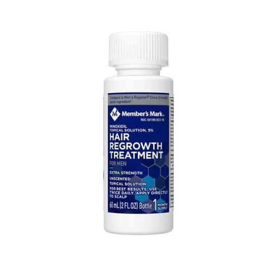 Member's Mark Extra Strength Minoxidil Topical Solution USP 5% Unscented Hair Regrowth Treatment