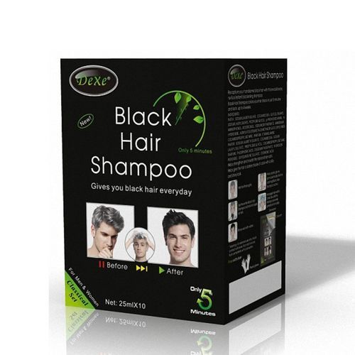 Dexe Black Hair Shampoo - 25ml X 10.