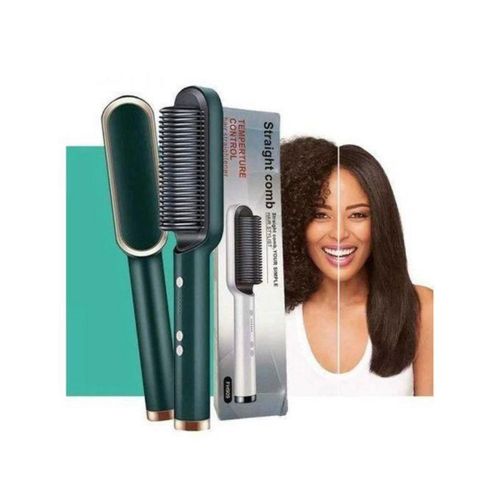 Electric Hair Straightner brush Iron Hot comb