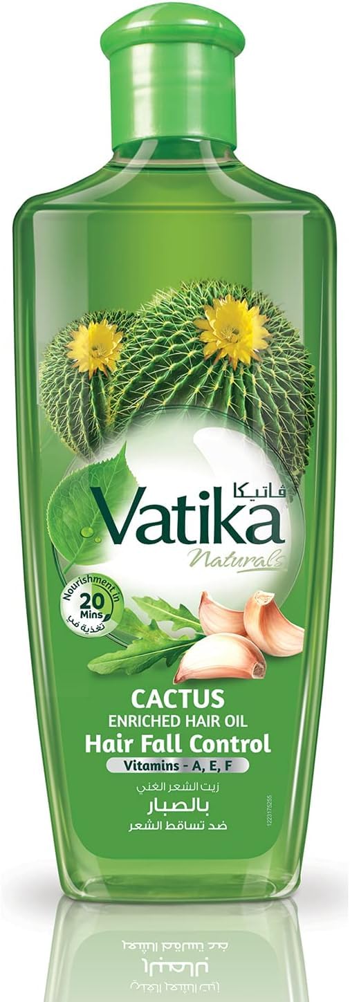 Dabur Vatika Cactus Enriched Hair Oil for Hair Fall Control (200ml)