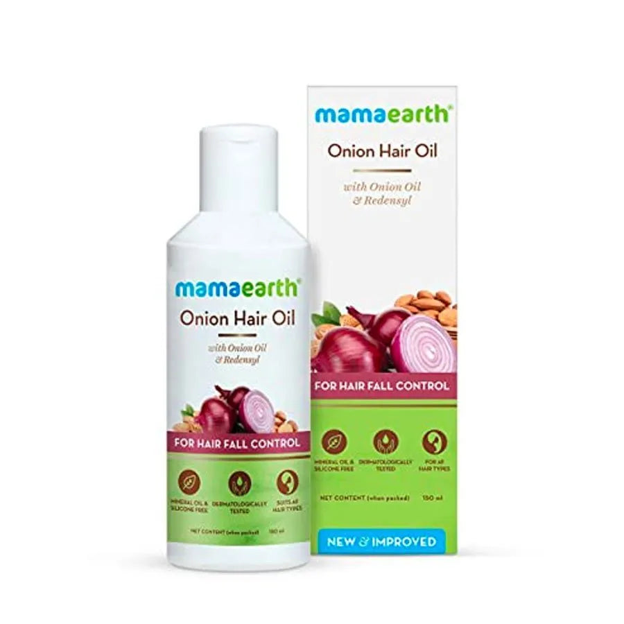Mamaearth Onion Hair Oil for Hair Regrowth and Hair Fall Control (50ml)
